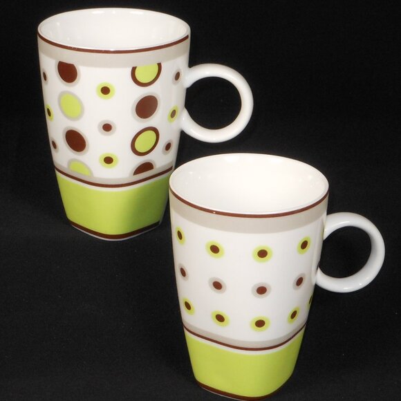 set of 4 colorful coffee mugs. Maxwell & Williams Designer Houseware - Picture 2 of 8